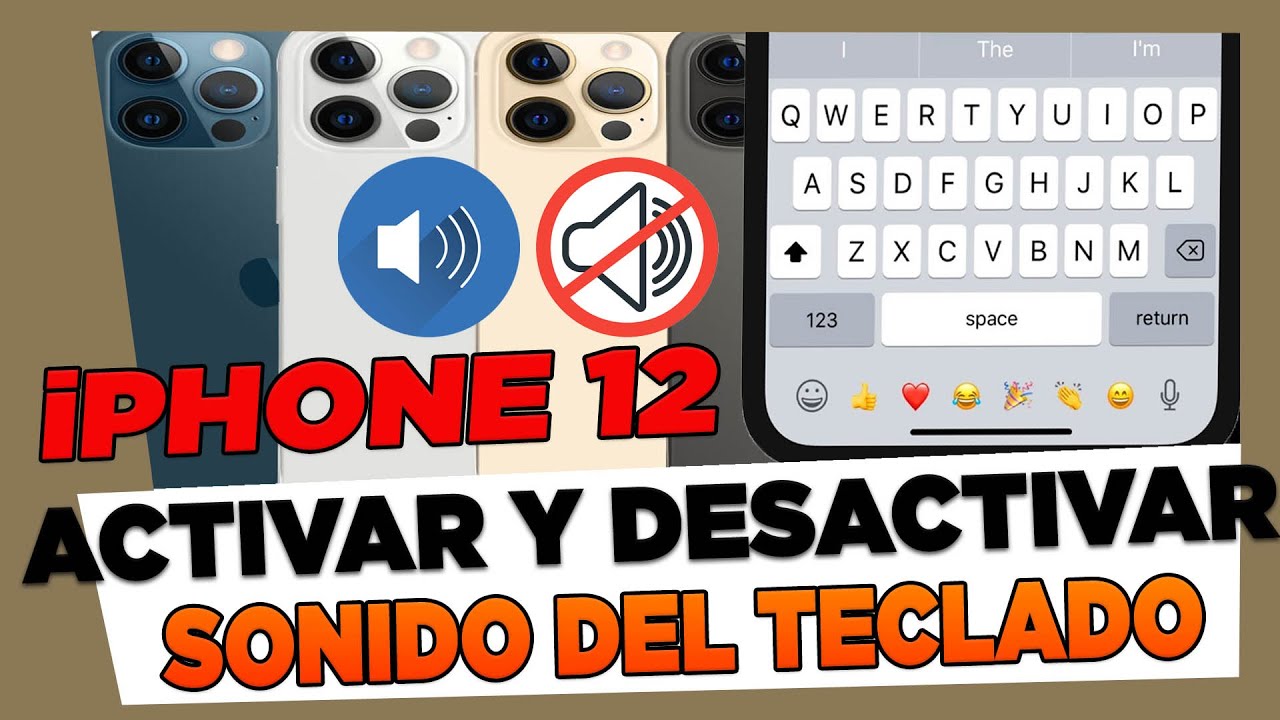 Como Activar y Desactivar El Sonido del Teclado iPhone 12, 12 mini, 12 Pro  e 12 Pro Max - YouTube