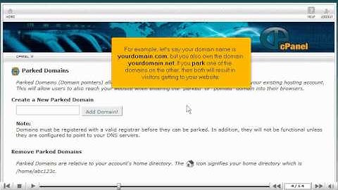 Park a domain in cPanel | cPanel Parked Domains