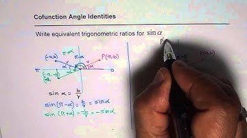Write Equivalent Trigonometric Cofunction Identities for Sine Ratio
