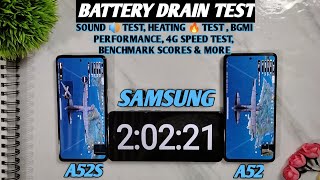 Samsung A52s battery test VS  Samsung A52 battery test