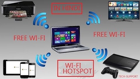 Wifi Hotspot Windows 7/8/10 in Hindi without Software