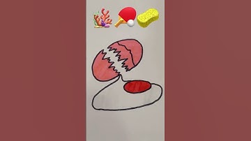Thumbnail of 🪸🏓🧽satisfying creative colour art #song #music #hindisong #satisfyingvideo #art #artscraft