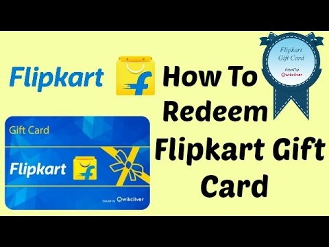 How to Redeem Flipkart Gift Card, How to use Flipkart Gift Voucher