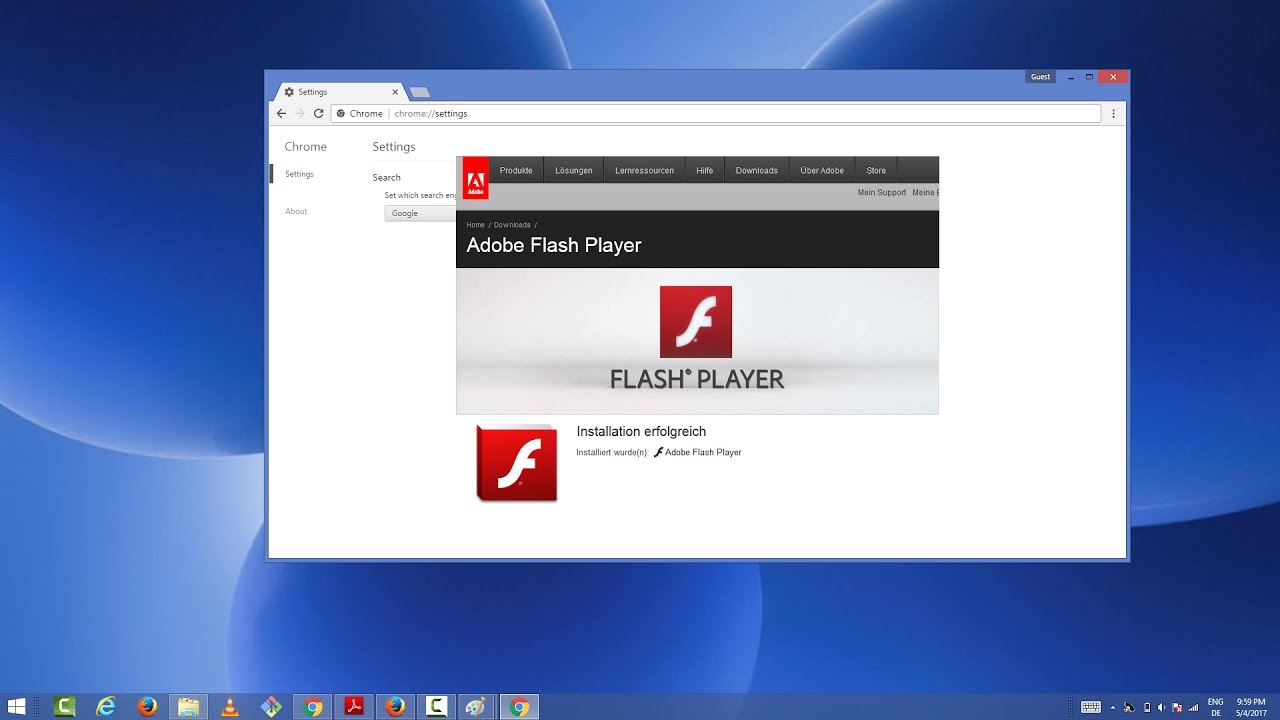 adobe flash update for chrome in windows 10