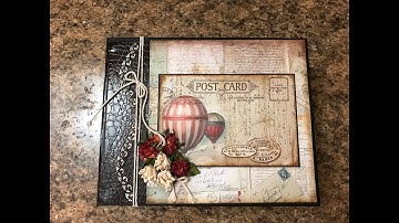 EASY MINI ALBUM TUTORIAL PART 2 AROUND THE WORLD SHELLIE GEIGLE JS HOBBIES AND CRAFTS