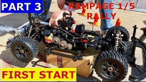 FIRST START -  Redcat Rampage XR Rally 1/5 gas RC (break in and after thoughts)