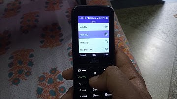 Jio phone alarm setting