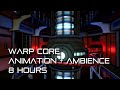 🎧 TNG - Animated Warp Core + Ambience 8 HOURS (deep bass, brown noise, white noise)