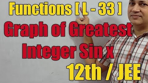 33 Graph of greatest integer sinx by faculty of kota