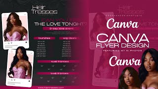 Design A Hair Flyer In Canva