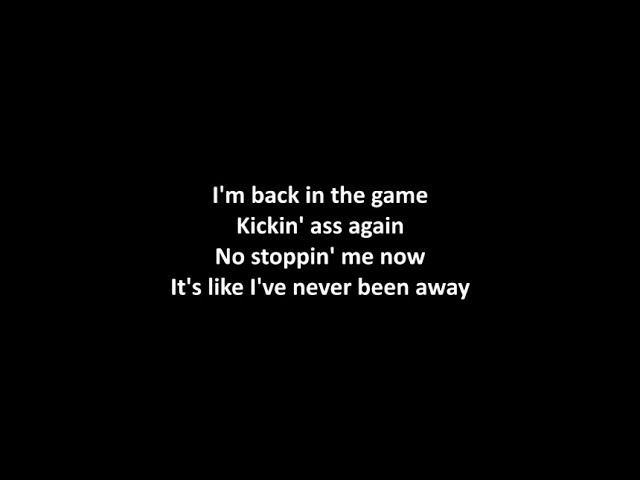 Airbourne - Back In The Game with lyrics 