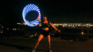 Pixie Flow Arts ODESZA &quot;Always This Late&quot; LED Hula Hoop flow performance