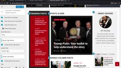 Newsium - Customizer Options and Setups | A WordPress theme for the Best Responsive News Magazine