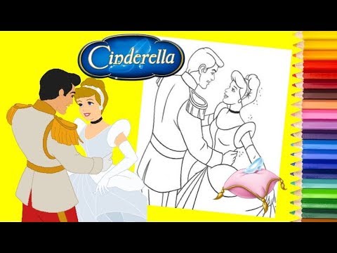 Disney Princess Cinderella and Prince Charming Coloring Pages for kids Disney Princess Cinderella and Prince Charming Coloring Pages for kids