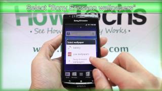 How to Change the Wallpaper on Sony Ericsson Xperia arc screenshot 5