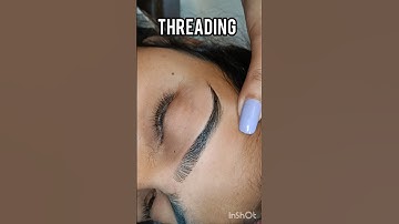 Eyebrows threading tutorial/ Right eyebrow threading #threading #shorts #viral #bushramakeover