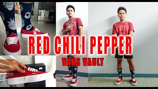 vans vault chili red