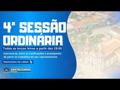 4ª Sessão Ordinária | Do Biênio de 2026 | DIA 03/03/2026