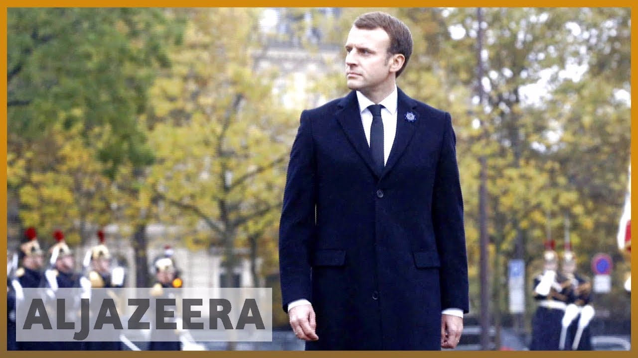 🇺🇸 🇫🇷 ترامب يستضيف ماكرون رئيس فرنسا في أول زيارة دولة له إلى الولايات المتحدة | الجزيرة الإنجليزية