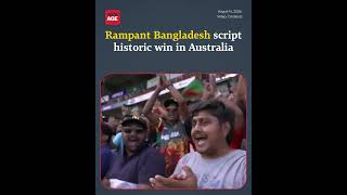 Rampant Bangladesh script historic win in Australia