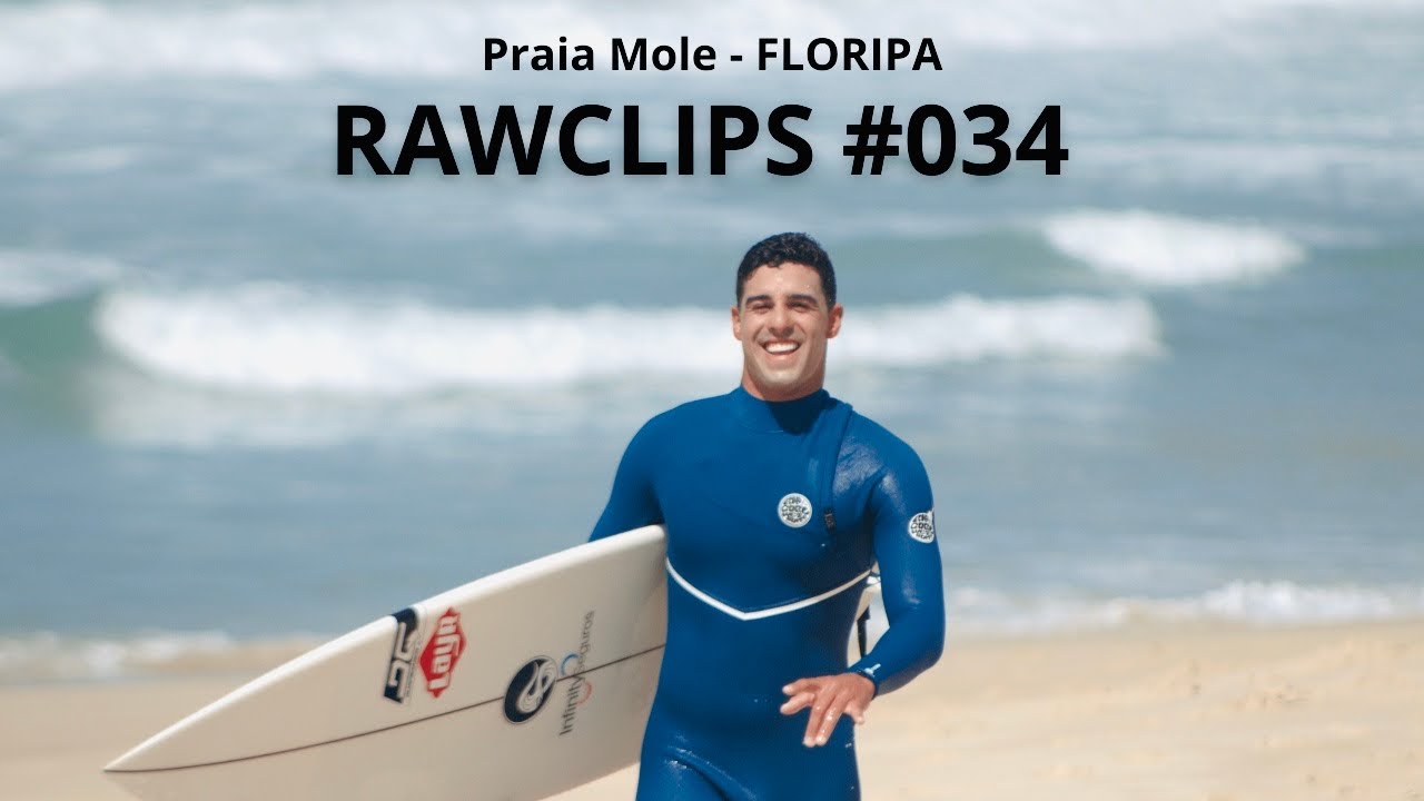 PRAIA MOLE - SWELL DE LESTE SHOW DE TUBOS (rawclips) 