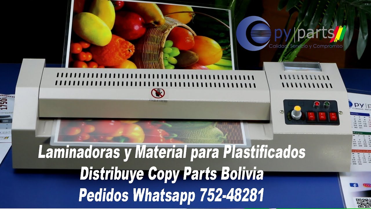 Plastificadora o Laminadora de Documentos y su uso en los negocios  Distribuye Copy Parts Bolivia - YouTube