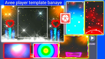 Avee Player Template कैसे बनाये | Black template Kaise banaye | Kinemaster Full editing |