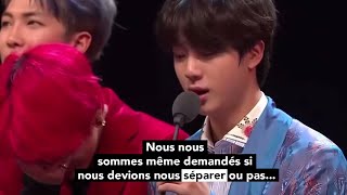 Les paroles poignantes des BTS au MAMA 2018