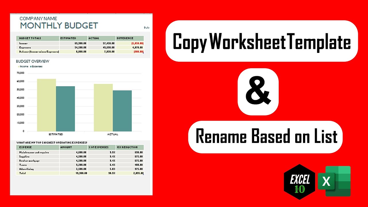 how-to-copy-a-worksheet-multiple-times-and-rename-based-on-a-list-in-excel-youtube