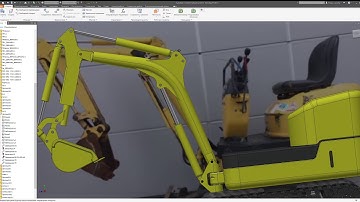 Autodesk Inventor. Komatsu PC09-1 Part5