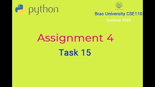 Problem_Solving List,Tuple and Dictionary | Assignment 4 Task 15 | Brac University CSE110 |