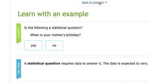 IXL 6th HH1 Identify statistical questions