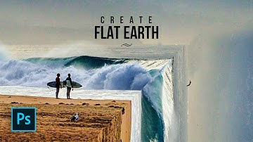 How to Create Flat Earth Photo Manipulation Effect - Photoshop Tutorials