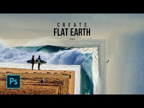 How to Create Flat Earth Photo Manipulation Effect - Photoshop Tutorials