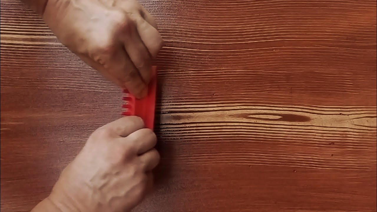 Cómo imitar madera con un veteador - Tutoriales arte de Totenart