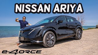 2023 Nissan Ariya Evolve e-4orce AWD Review: Electrifying Performance and Futuristic Design!