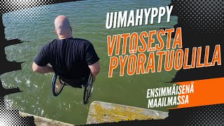 UIMAHYPPY VITOSESTA PYÖRÄTUOLILLA - ENSIMMÄISENÄ MAAILMASSA - ALEKSI KIRJONEN