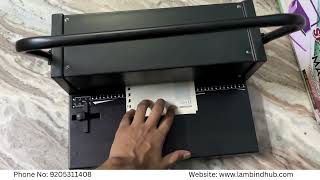 Spiral Binding Machine Demo | Best Spiral Binding Machine for Office & School Use | lambindhub