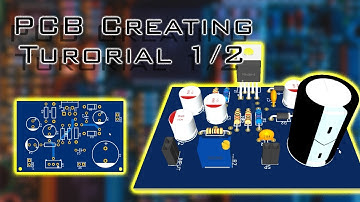 Electronic project | PCB at home | PCB creating tutorial using EasyEDA online program | Part 1/2