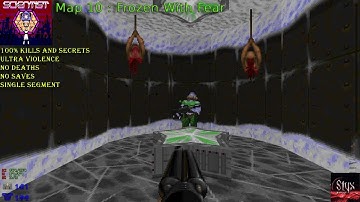 Doom 2 Scientist 2023 Map 10 Frozen With Fear ( Ultra Violence 100% )
