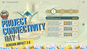 How To Play Project Connectivity Day 1 Event Guide | Construction & Test Mode Solution | Genshin 3.6