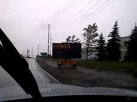 Construction Sign in Whitby Ontario