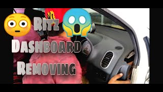 Maruti Suzuki Ritz dashboard removal and replacing cooling coil and general car ac service