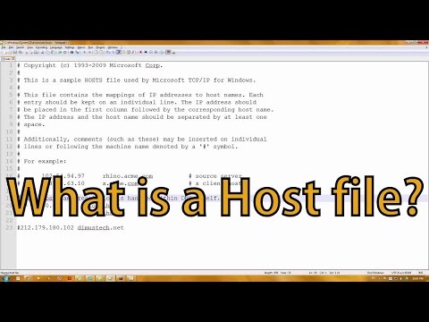 What is a Host File