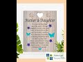 Mother & Daughter-A Link That Can Never Be Undone Inspirational Poem Print. 8 x 10" Modern Poetic...