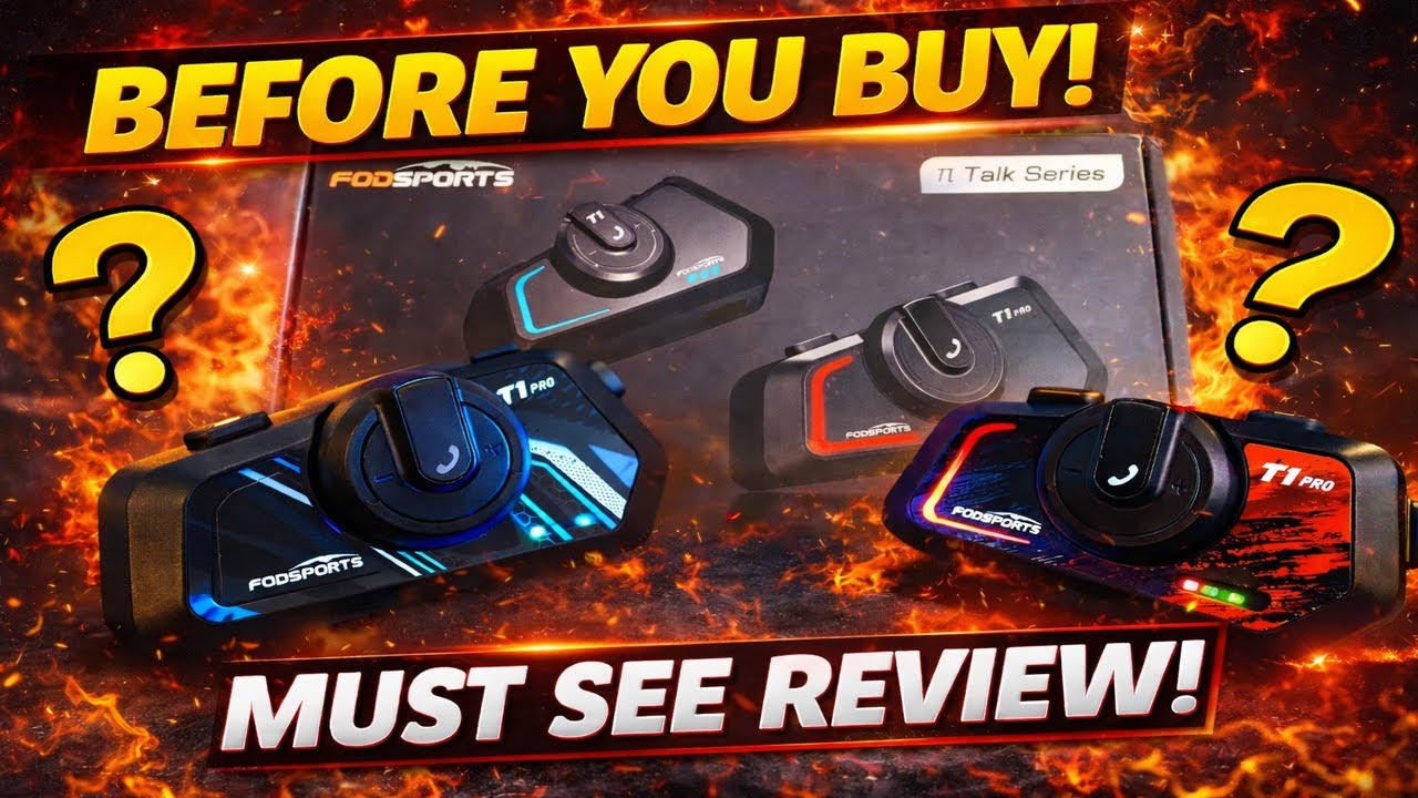 Fodsports T1 Pro Intercom System Review and Ride Testing - YouTube