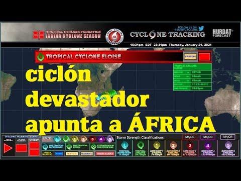 URGENTE: Ciclón ELOISE avanza poderoso tras golpear duramente MADAGASCAR a su paso hacia ÁFRICA