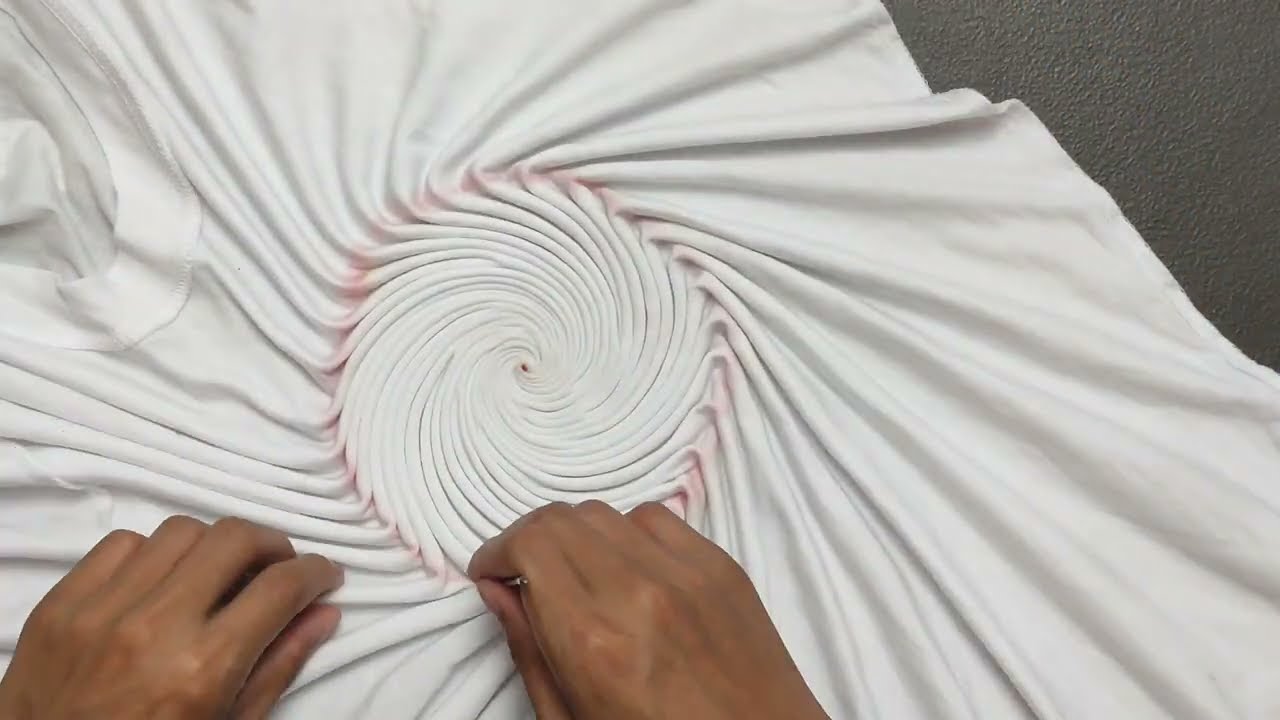 How to fold Switchback Spiral (tie dye)