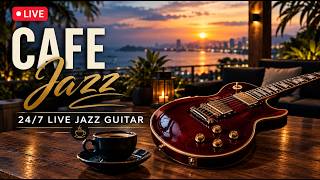 Download lagu 🎸 LIVE 24/7 Smooth Jazz Guitar Music ☕ Cool Cafe Vibes | Relaxing Guitar for Study & Work