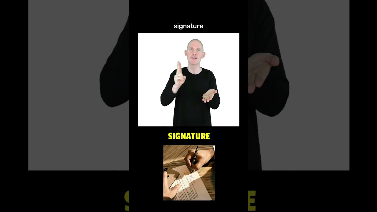 ❤️ Как подписать подпись на языке жестов (ASL).